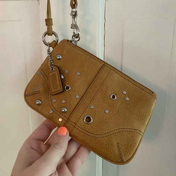 Studded Coach Wristlet - Picture 2 of 4